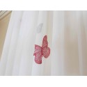 Gardinen nach Maß "Schmetterlinge", rot Detail