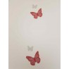 Gardinen nach Maß "Schmetterlinge", rot mit Schatten