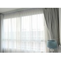 Gardine nach Maß "Voile", Automatik-Faltenband