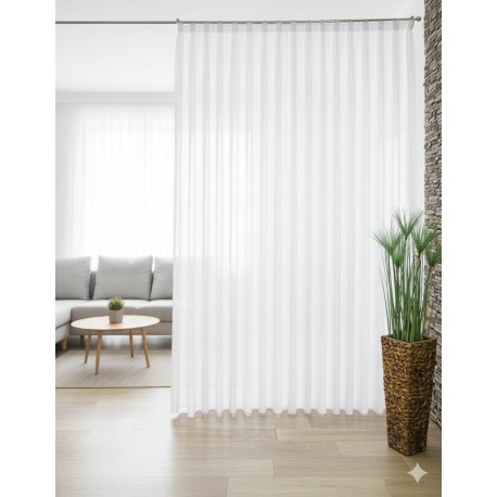 Gardine nach Maß "Voile", Automatik-Faltenband
