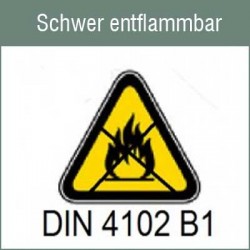 Schwer entflammbare  B1-Gardinen