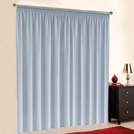 Voile Gardine nach Maß, viele verschiedene Farben, Kräuselband (1:2)