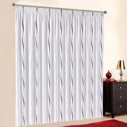 Gardine nach Maß "Voile", Automatik-Faltenband