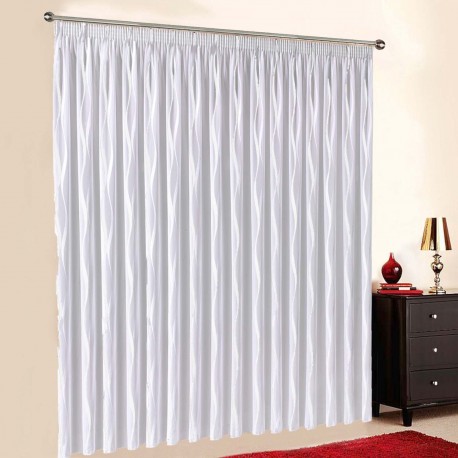 Gardine nach Maß "Voile", Automatik-Faltenband