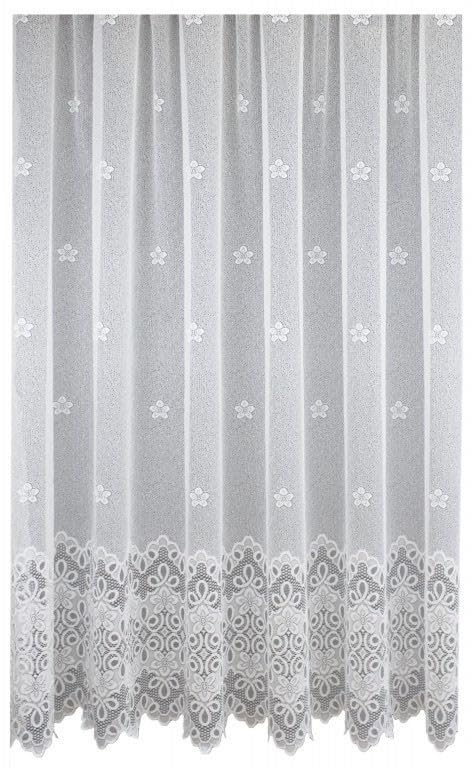 Weiße Jacquard-Gardine nach Maß „Augsburg“ – Klassischer Store – Ansicht 3