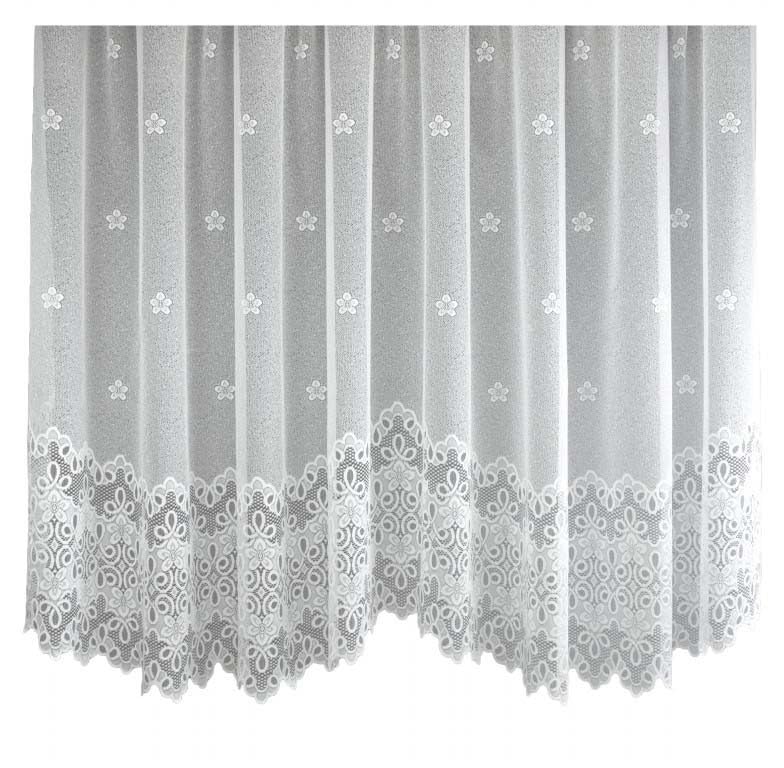 Weiße Jacquard-Gardine nach Maß „Augsburg“ – Klassischer Store – Ansicht 4