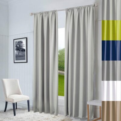 Vorhang nach Maß "Oxford", Breite: 145 cm in Light Grey