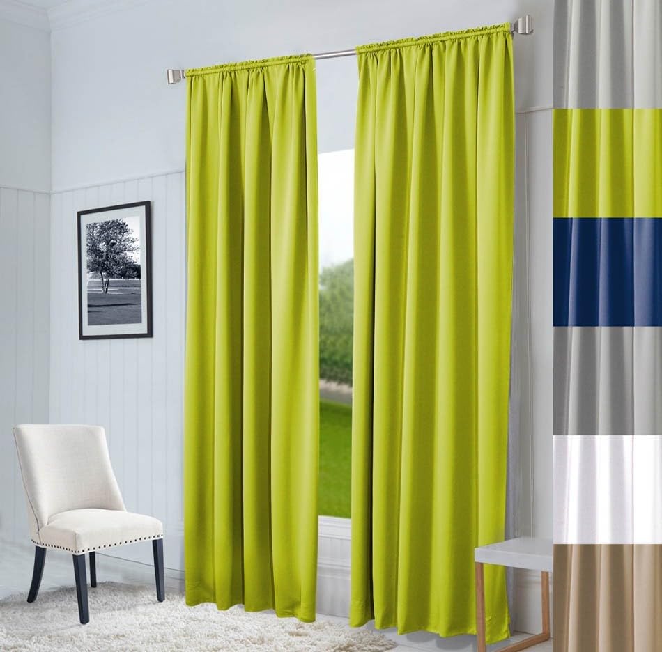 Vorhang nach Maß "Oxford", Breite: 145 cm in Light Green