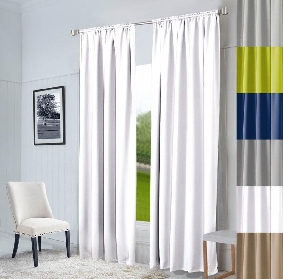 Vorhang nach Maß "Oxford", Breite: 145 cm in Weiß