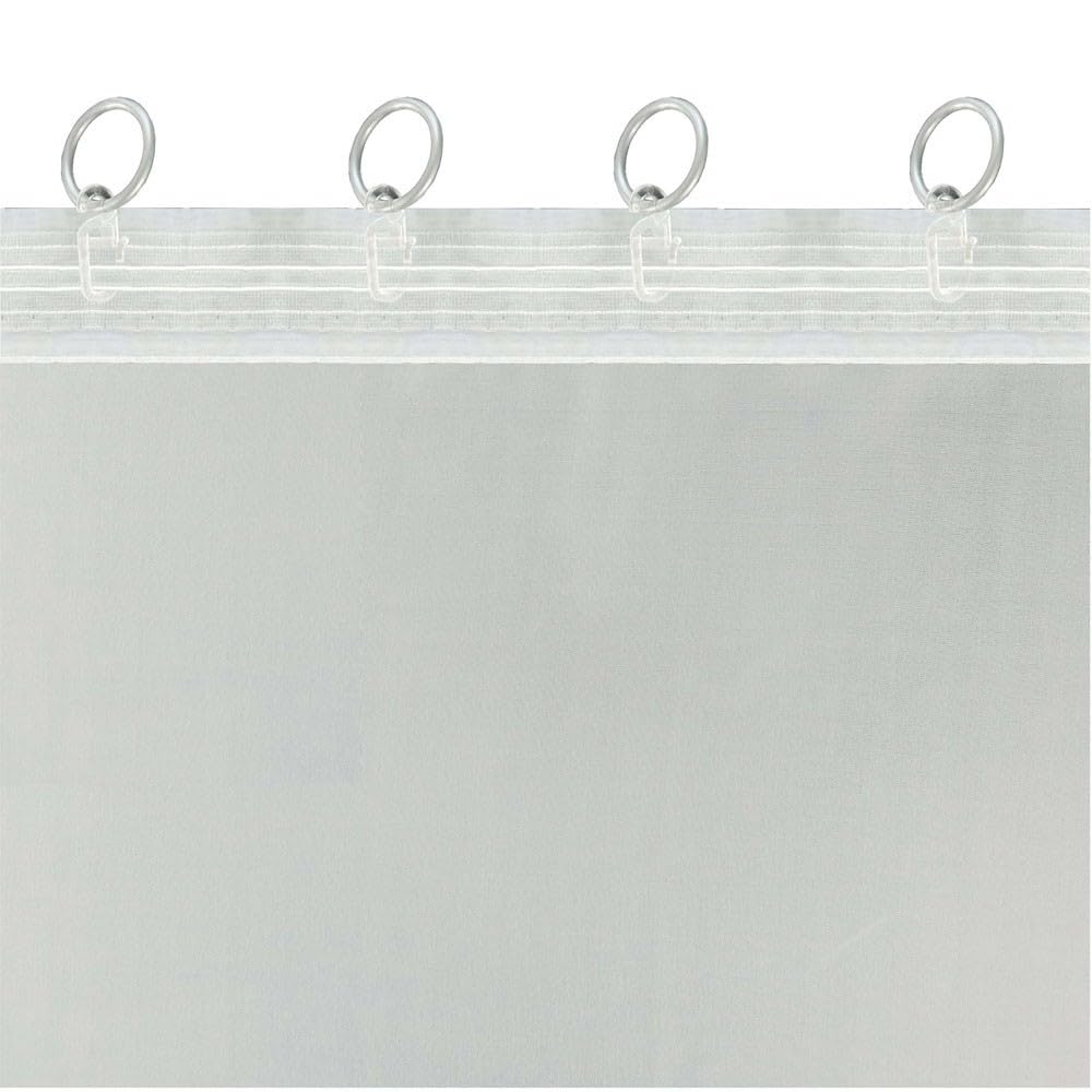 Voile-Gardinen nach Maß, DIN 4102, B1, Kräuselband (1:2) – Ansicht 5
