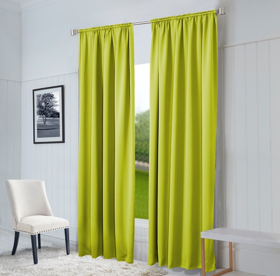 Vorhang nach Maß "Oxford", Breite: 145 cm in Light Green