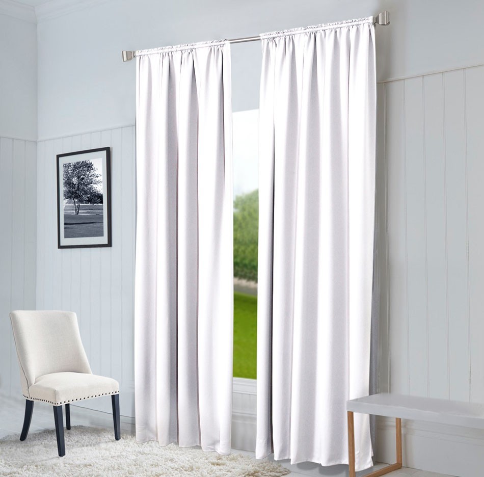 Vorhang nach Maß "Oxford", Breite: 145 cm in Weiß