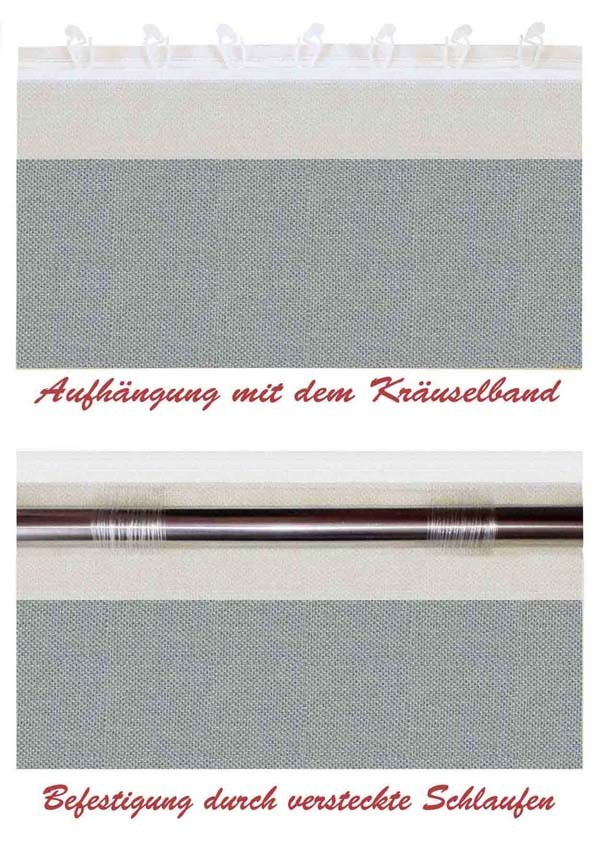 Vorhang nach Maß "Oxford", Breite: 145 cm