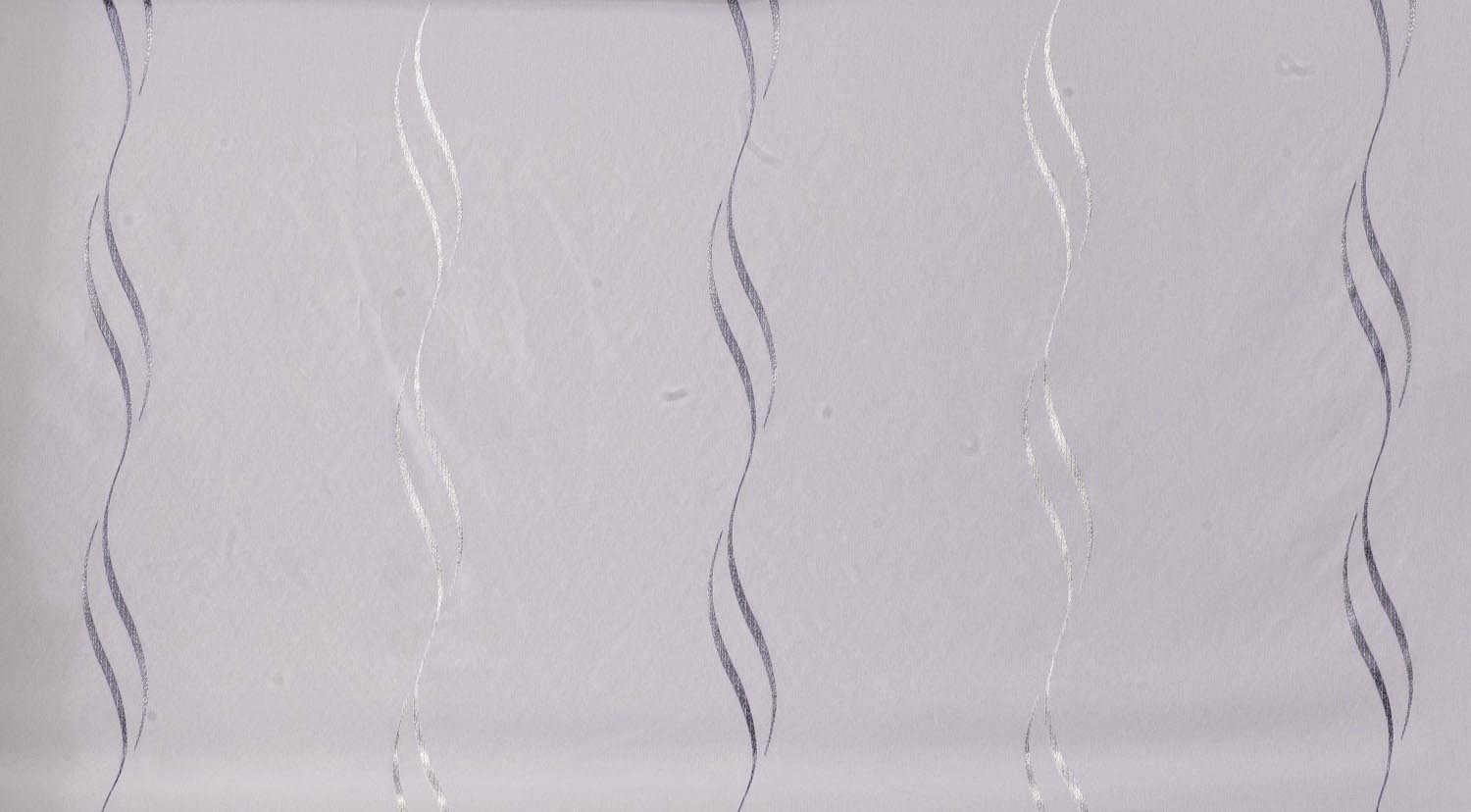Gardine nach Maß "Tivoli", Kräuselband (1:2) in Silber