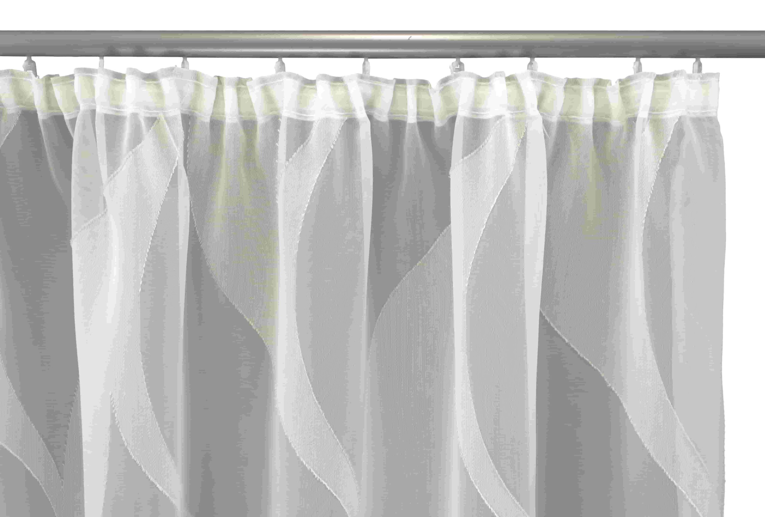 Maßgardine „Welle“ – Zeitloses Wellen-Design & Kräuselband in Natur