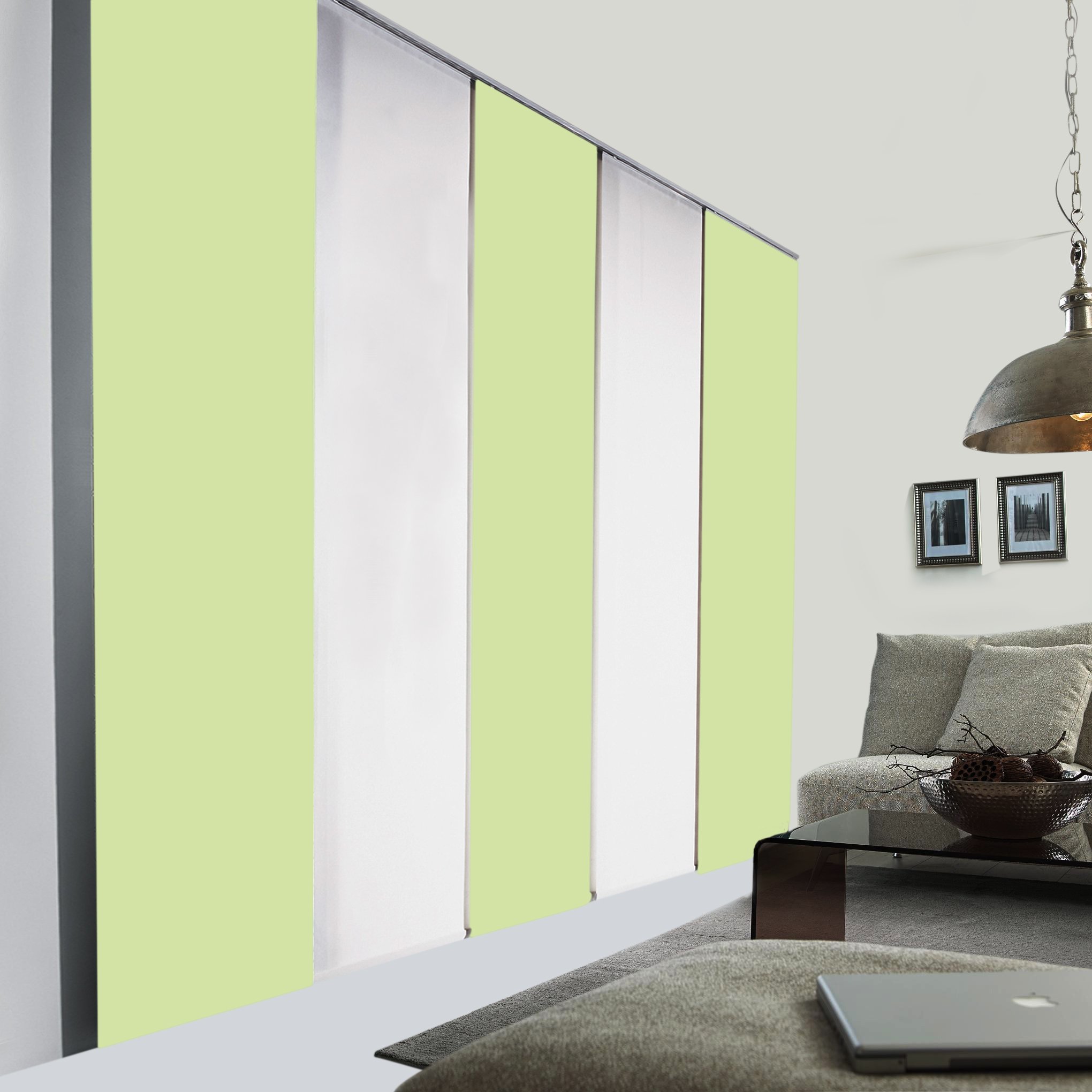 Schiebegardine nach Maß, Verdunkelung – Light Green