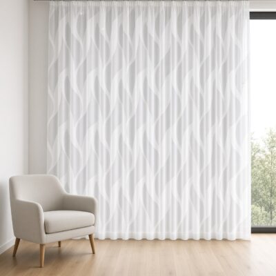 Maßgardine „Welle“ – Zeitloses Wellen-Design & Kräuselband